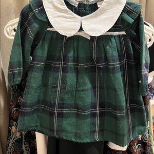 Green And Blue Plaid Dress